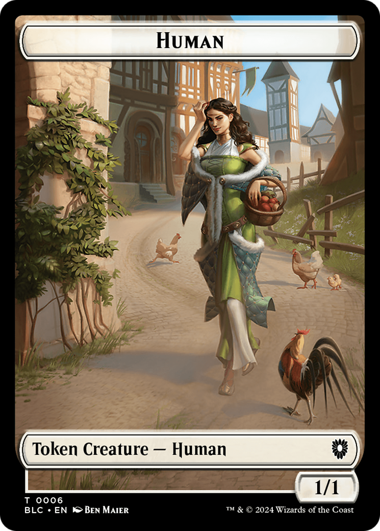 Human (TBLC-006) [Tokens] Bloomburrow Commander Tokens MTG Single Wizards of the Coast