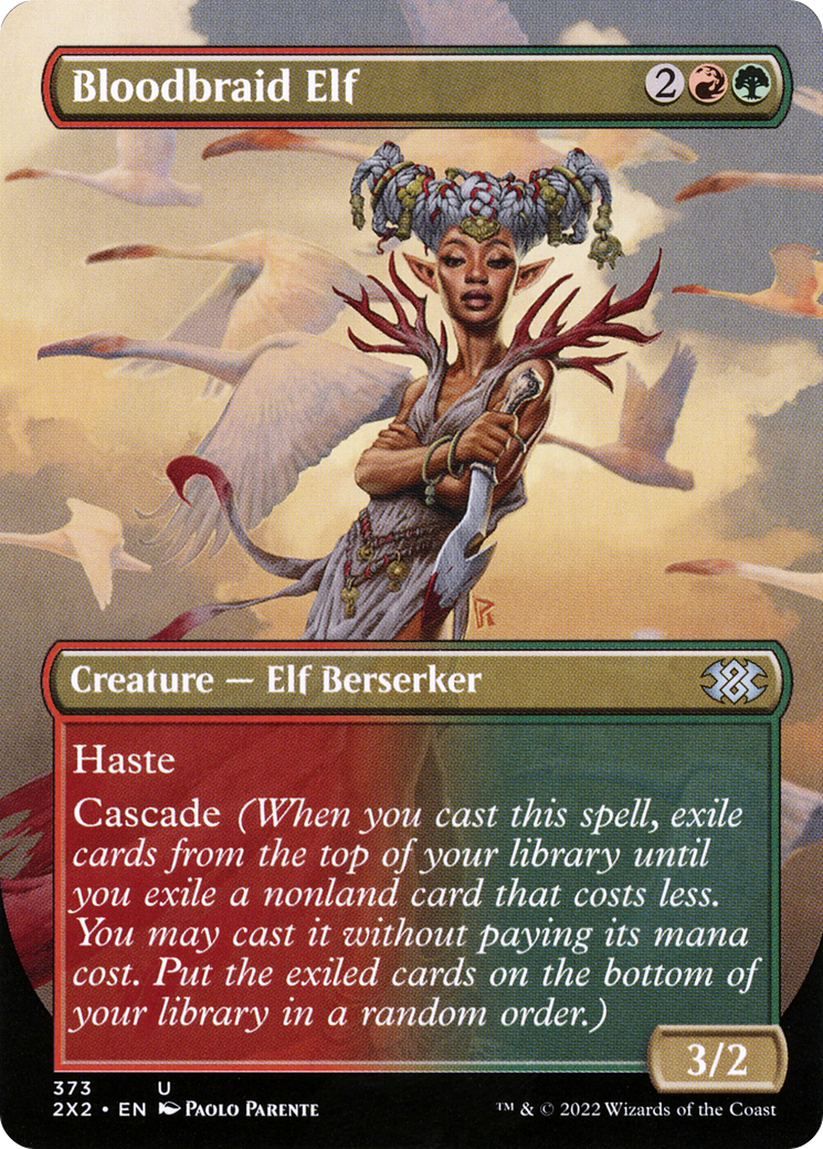 Bloodbraid Elf (2X2-373) [Double Masters 2022] (Borderless) MTG Single Wizards of the Coast