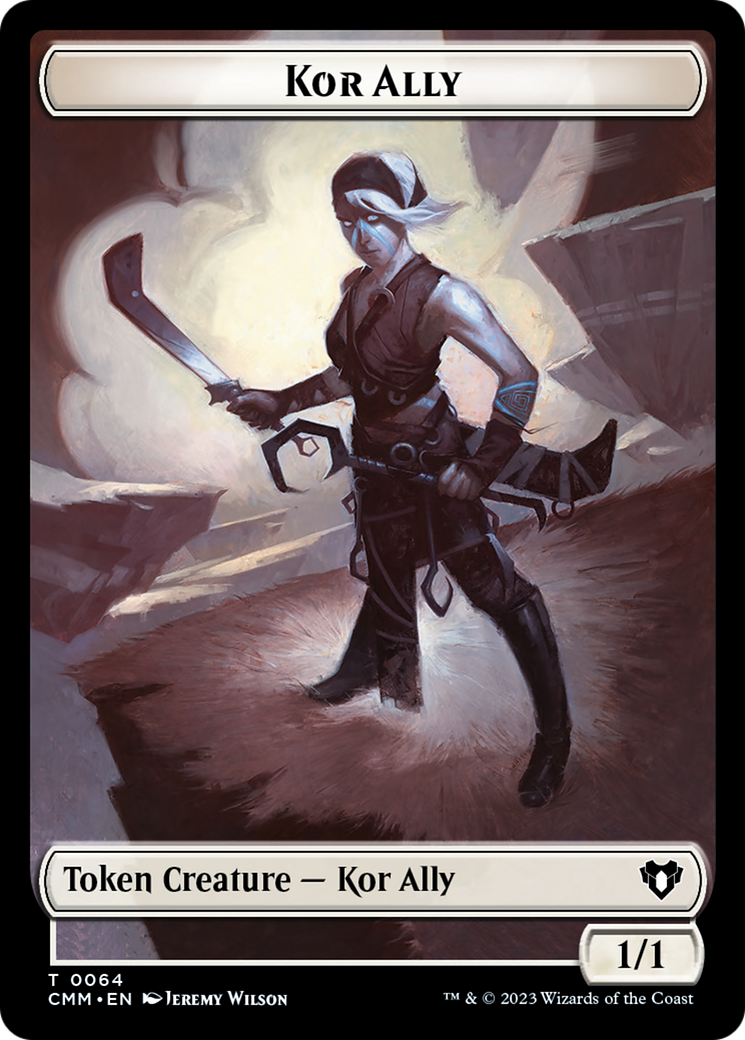 Wall // Kor Ally Double-Sided Token [Tokens] Commander Masters Tokens MTG Single Magic: The Gathering