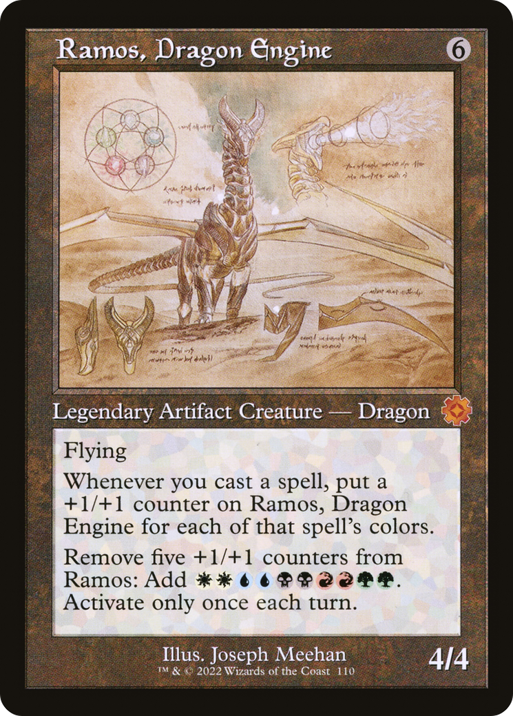 Ramos, Dragon Engine (Schematic) (BRR-110) [The Brothers' War Retro Artifacts] Foil MTG Single Wizards of the Coast