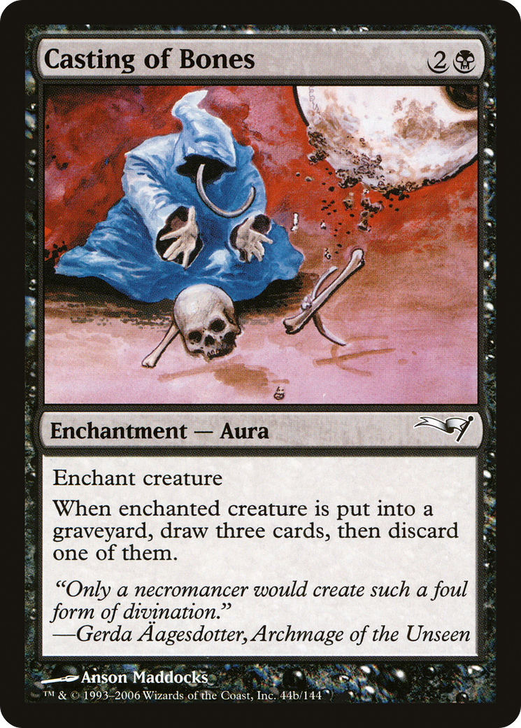 Casting of Bones (CTD-44B) [Misc] Coldsnap Theme Decks MTG Single Wizards of the Coast