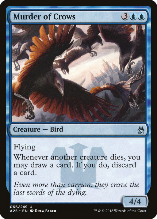 Murder of Crows (A25-066) [Masters 25] Foil MTG Single Wizards of the Coast