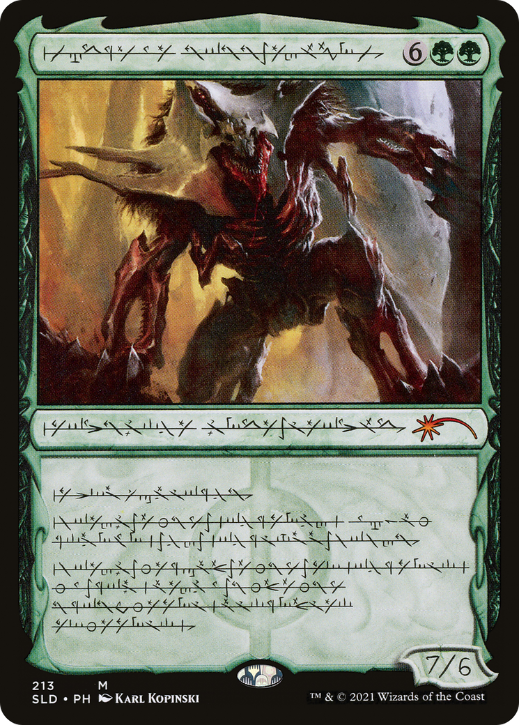 Vorinclex, Voice of Hunger (Phyrexian) (SLD-213) [Secret Lair] Drop Foil MTG Single Wizards of the Coast