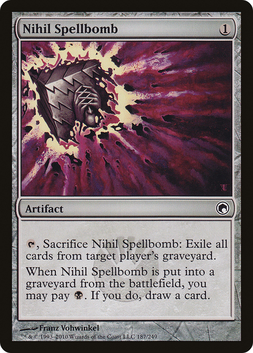 Nihil Spellbomb (SOM-187) [Scars of Mirrodin] MTG Single Wizards of the Coast