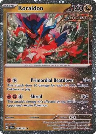Koraidon - 119/162 (Cosmos Holo) Holofoil [Misc: Cards & Products] Pokemon Single Pokémon