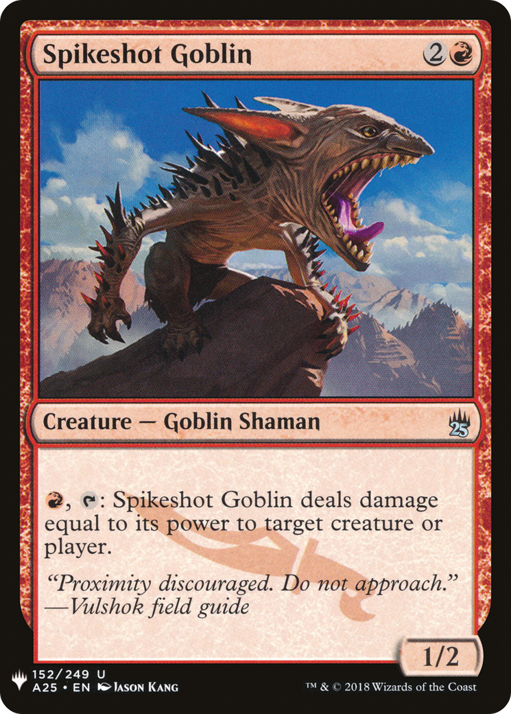 Spikeshot Goblin (LIST-A25-152) [Mystery Booster] The List MTG Single Wizards of the Coast