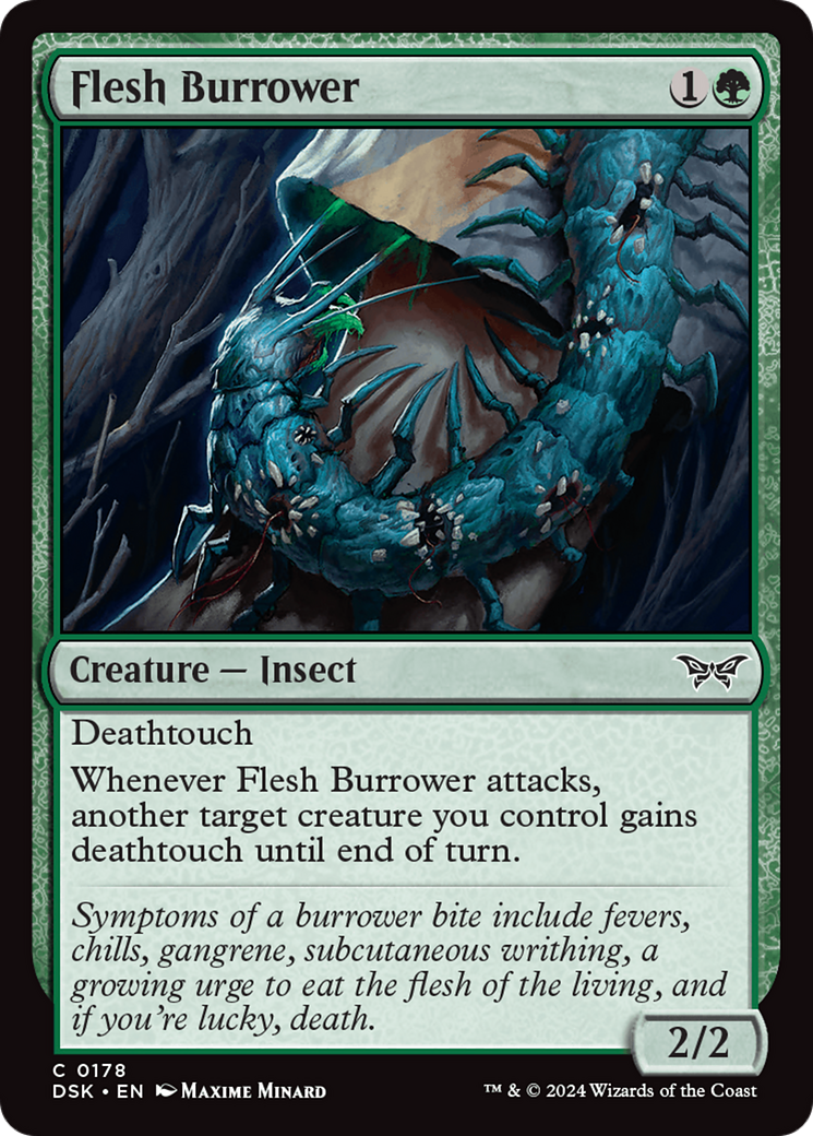 Flesh Burrower (DSK-178) [Duskmourn: House of Horror] MTG Single Wizards of the Coast