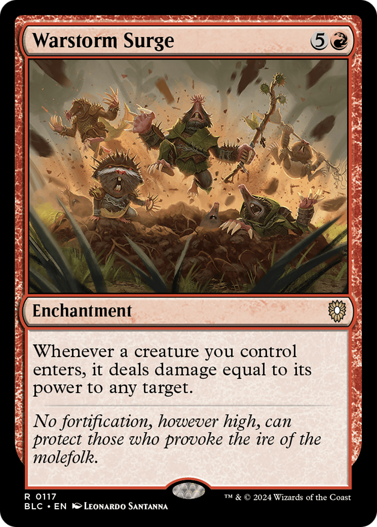 Warstorm Surge (BLC-117) [Bloomburrow Commander] MTG Single Wizards of the Coast