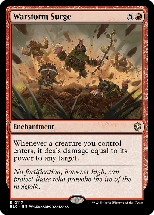 Warstorm Surge (BLC-117) [Bloomburrow Commander] MTG Single Wizards of the Coast
