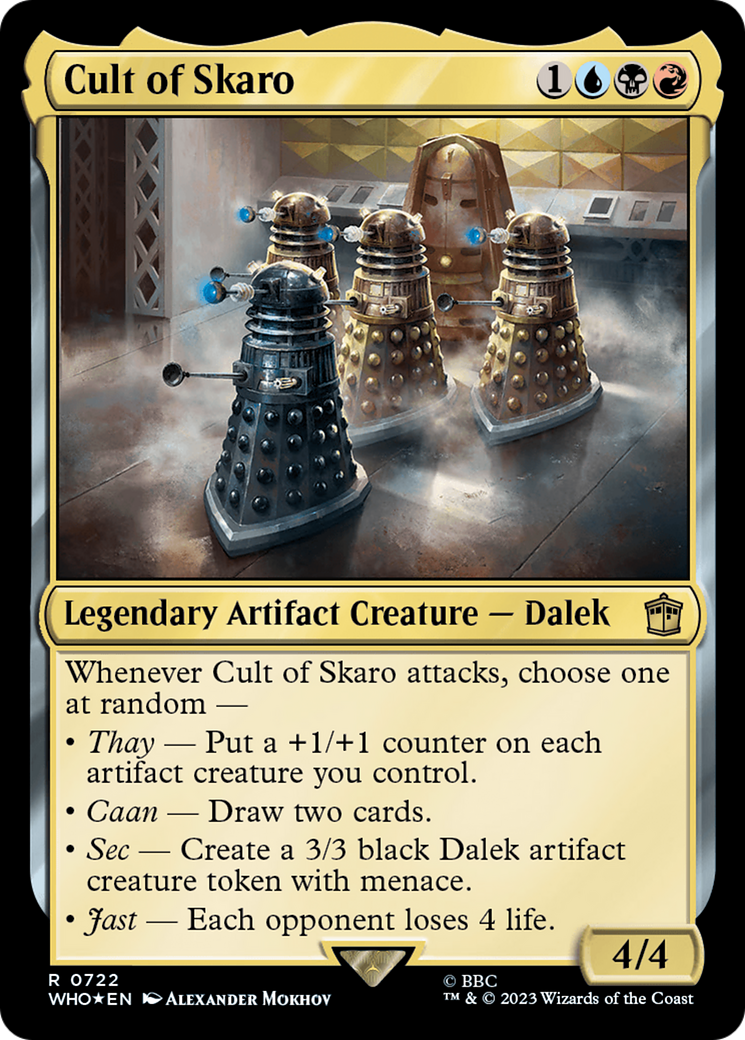 Cult of Skaro (Surge Foil) (WHO-722) [Doctor Who] Foil MTG Single Wizards of the Coast