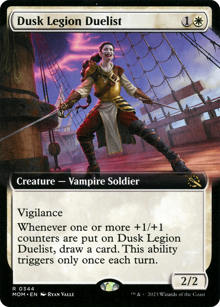 Dusk Legion Duelist (MOM-344) [March of the Machine] (Extended Art) Foil MTG Single Wizards of the Coast