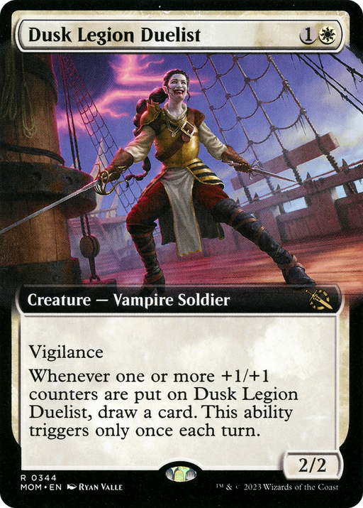 Dusk Legion Duelist (MOM-344) [March of the Machine] (Extended Art) MTG Single Wizards of the Coast
