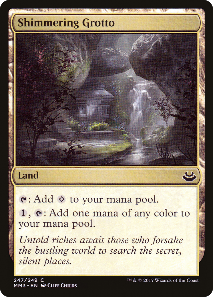 Shimmering Grotto (MM3-247) [Modern Masters 2017] Foil MTG Single Modern Masters 2017