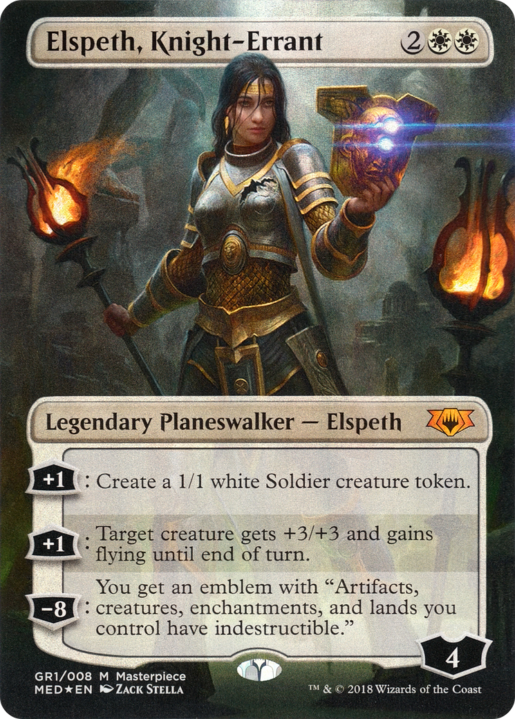 Elspeth, Knight-Errant (MED-GR1) [Misc] Mythic Edition (Borderless) Foil MTG Single Wizards of the Coast