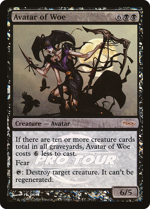 Avatar of Woe (PTP-PT 2010) [Misc] Pro Tour Promos Foil MTG Single Wizards of the Coast
