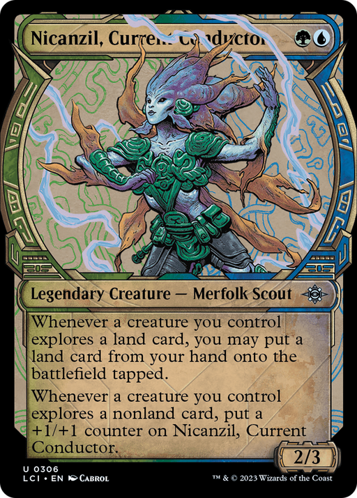 Nicanzil, Current Conductor (LCI-306) [The Lost Caverns of Ixalan] (Showcase) Foil MTG Single Wizards of the Coast