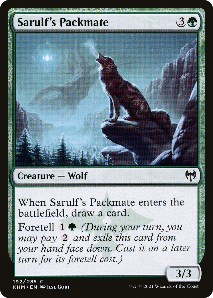 Sarulf's Packmate (KHM-192) [Kaldheim] MTG Single Wizards of the Coast