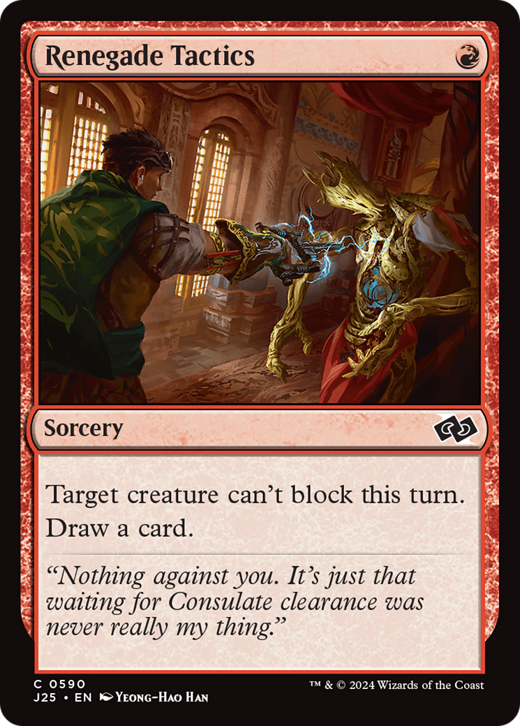 Renegade Tactics (J25-590) [Foundations Jumpstart] MTG Single Wizards of the Coast