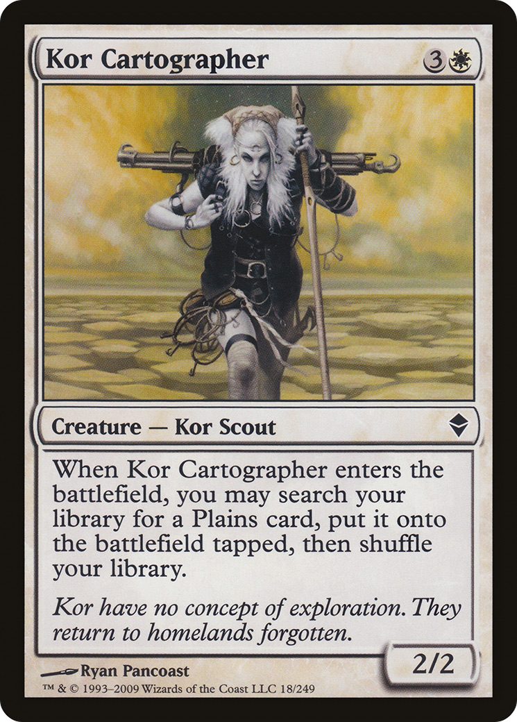 Kor Cartographer (ZEN-018) [Zendikar] Foil MTG Single Wizards of the Coast