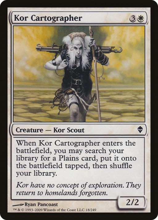 Kor Cartographer (ZEN-018) [Zendikar] MTG Single Wizards of the Coast