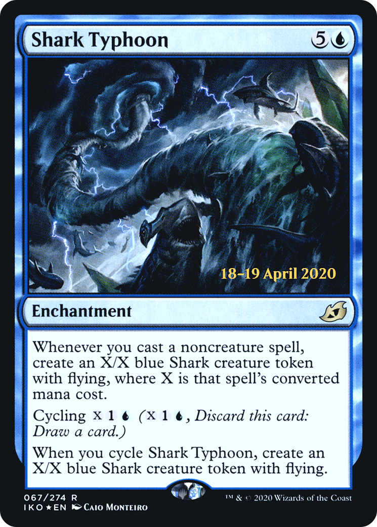 Shark Typhoon (PRE-067) [Ikoria: Lair of Behemoths Promos] Foil MTG Single Wizards of the Coast