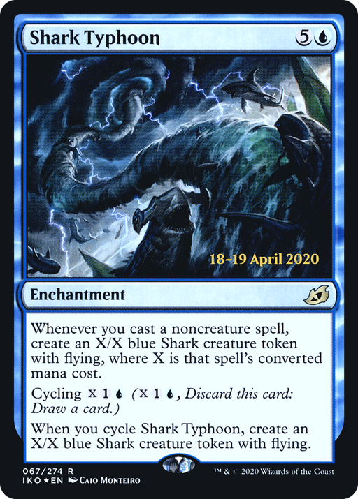Shark Typhoon (PRE-067) [Ikoria: Lair of Behemoths Promos] Foil MTG Single Wizards of the Coast