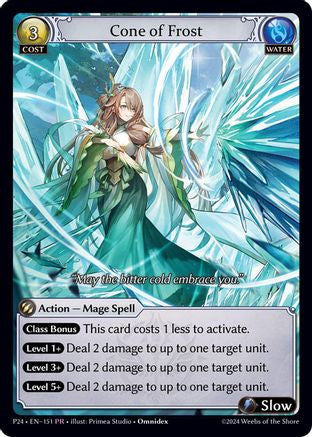 Cone of Frost (151) [Promotional Cards] Foil Grand Archive Single Weebs of the Shore