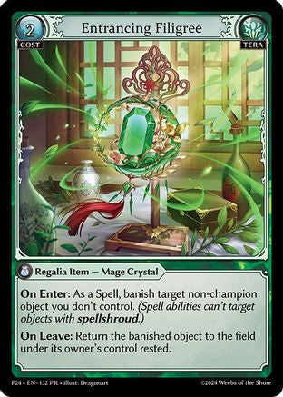 Entrancing Filigree (132) [Promotional Cards] Foil Grand Archive Single Weebs of the Shore