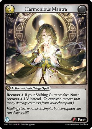 Harmonious Mantra (134) [Promotional Cards] Foil Grand Archive Single Weebs of the Shore