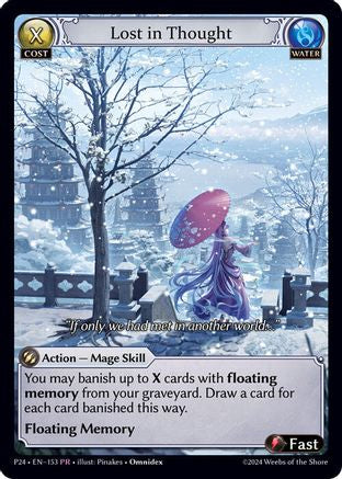 Lost in Thought (153) [Promotional Cards] Foil Grand Archive Single Weebs of the Shore