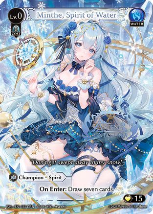 Minthe, Spirit of Water (CPR) (155) [Promotional Cards] Grand Archive Single Weebs of the Shore