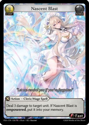 Nascent Blast (158) [Promotional Cards] Foil Grand Archive Single Weebs of the Shore