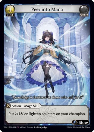 Peer into Mana (154) [Promotional Cards] Grand Archive Single Weebs of the Shore