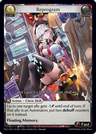Reprogram (114) [Promotional Cards] Grand Archive Single Weebs of the Shore