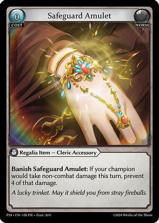 Safeguard Amulet (138) [Promotional Cards] Grand Archive Single Weebs of the Shore