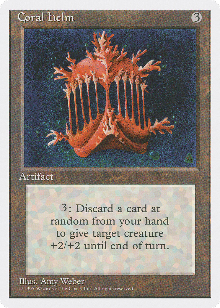 Coral Helm (4ED-310) [Fourth Edition] MTG Single Wizards of the Coast