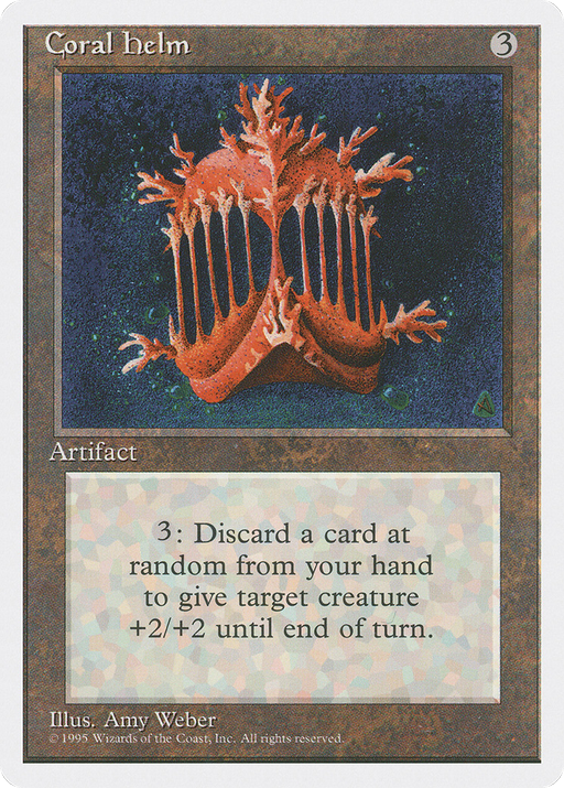 Coral Helm (4ED-310) [Fourth Edition] MTG Single Wizards of the Coast