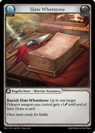 Slate Whetstone (144) [Promotional Cards] Foil Grand Archive Single Weebs of the Shore