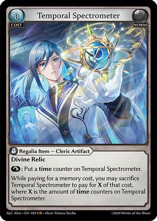 Temporal Spectrometer (029) [Alchemical Revolution Alter Edition] Grand Archive Single Weebs of the Shore