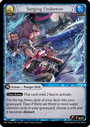Surging Undertow (232) [Alchemical Revolution Alter Edition] Grand Archive Single Weebs of the Shore