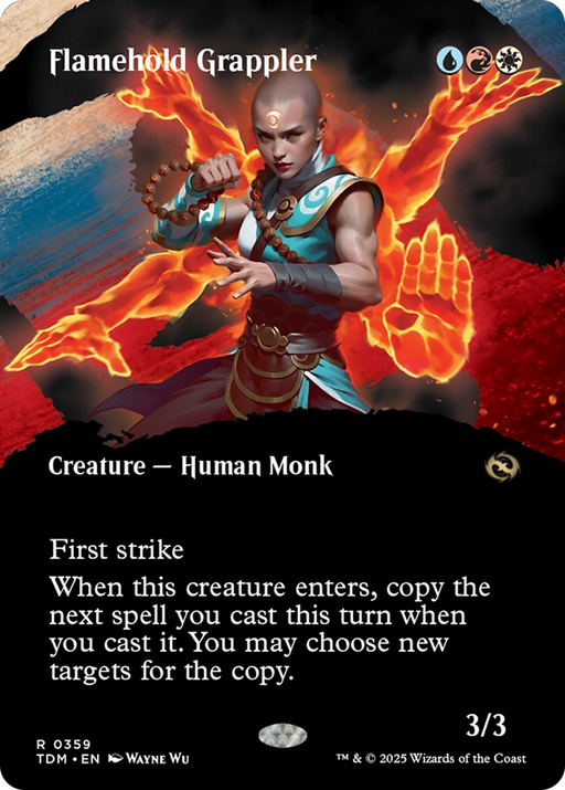 Flamehold Grappler (TDM-359) [Tarkir: Dragonstorm] (Showcase) (Borderless) MTG Single Wizards of the Coast