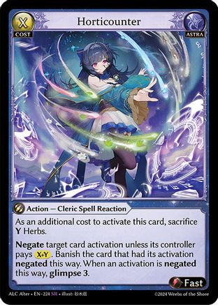Horticounter (224) [Alchemical Revolution Alter Edition] Grand Archive Single Weebs of the Shore
