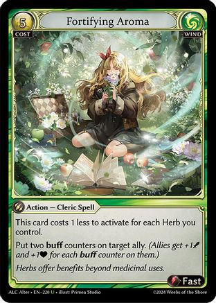 Fortifying Aroma (220) [Alchemical Revolution Alter Edition] Grand Archive Single Weebs of the Shore
