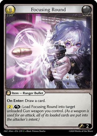 Focusing Round (219) [Alchemical Revolution Alter Edition] Foil Grand Archive Single Weebs of the Shore