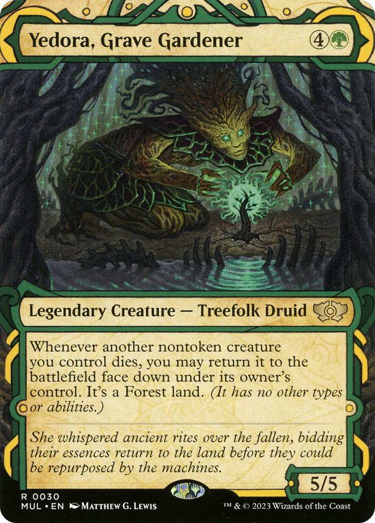 Yedora, Grave Gardener (MUL-030) [Multiverse Legends] (Showcase) (Borderless) MTG Single Wizards of the Coast