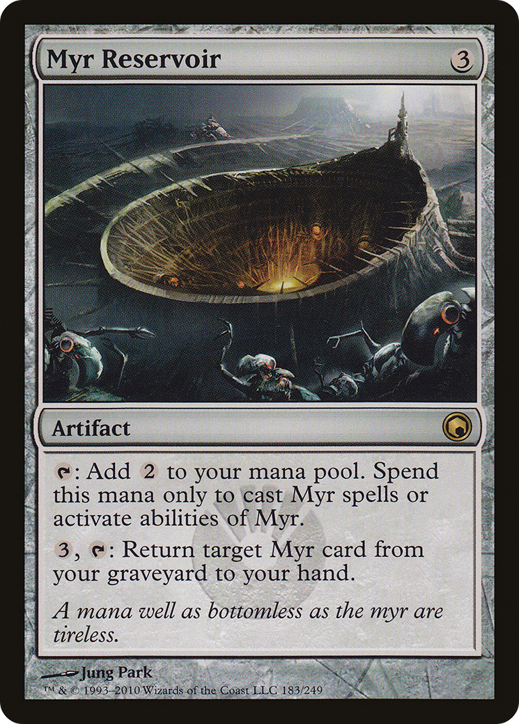 Myr Reservoir (SOM-183) [Scars of Mirrodin] Foil MTG Single Wizards of the Coast