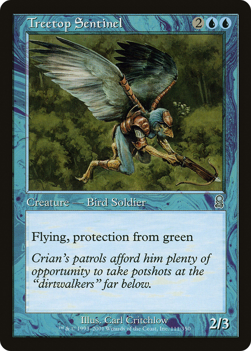 Treetop Sentinel (ODY-111) [Odyssey] MTG Single Wizards of the Coast