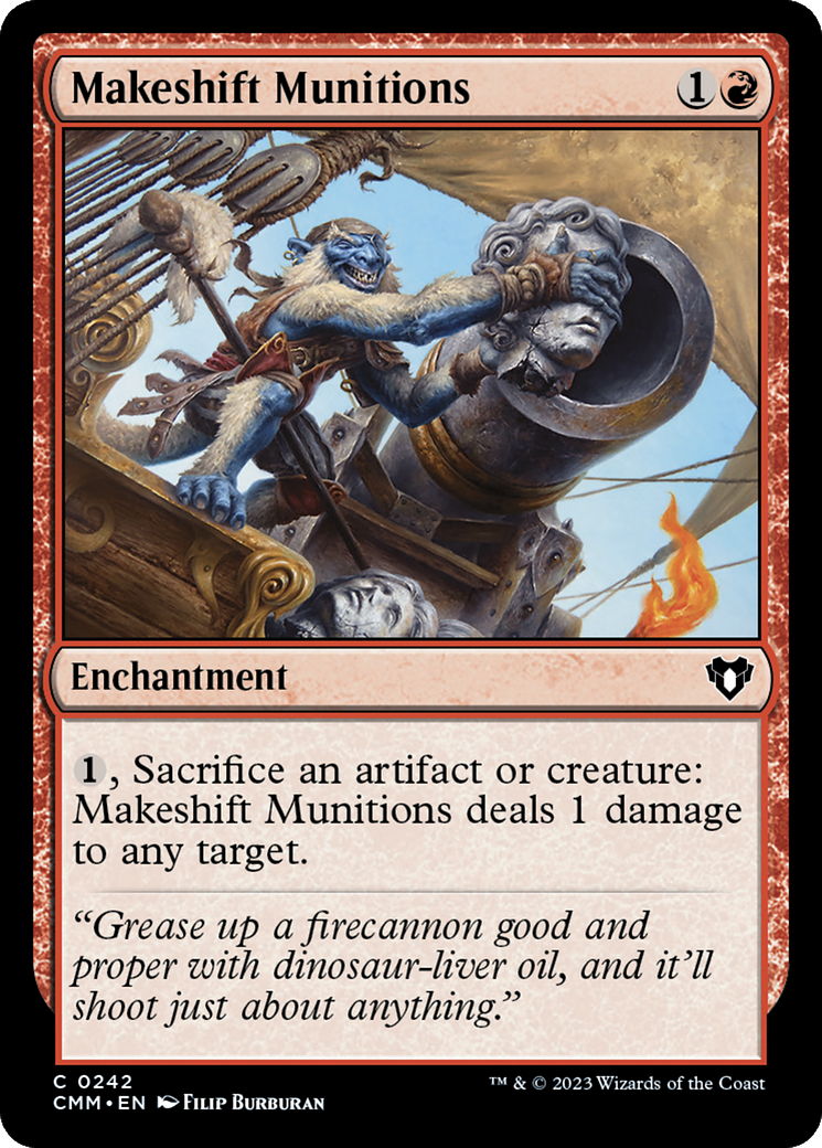 Makeshift Munitions (CMM-242) [Commander Masters] MTG Single Wizards of the Coast