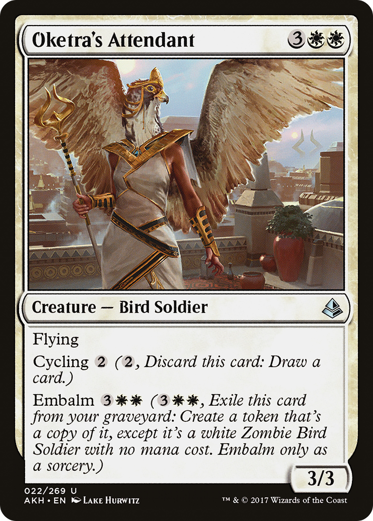 Oketra's Attendant (AKH-022) [Amonkhet] Foil MTG Single Wizards of the Coast