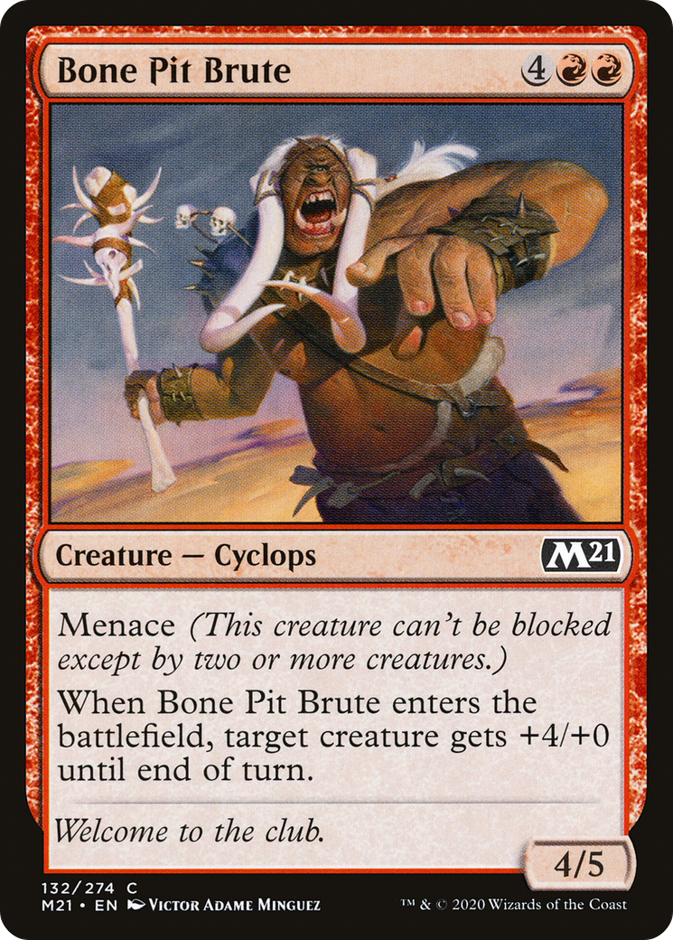 Bone Pit Brute (M21-132) [Core Set 2021] Foil MTG Single Wizards of the Coast